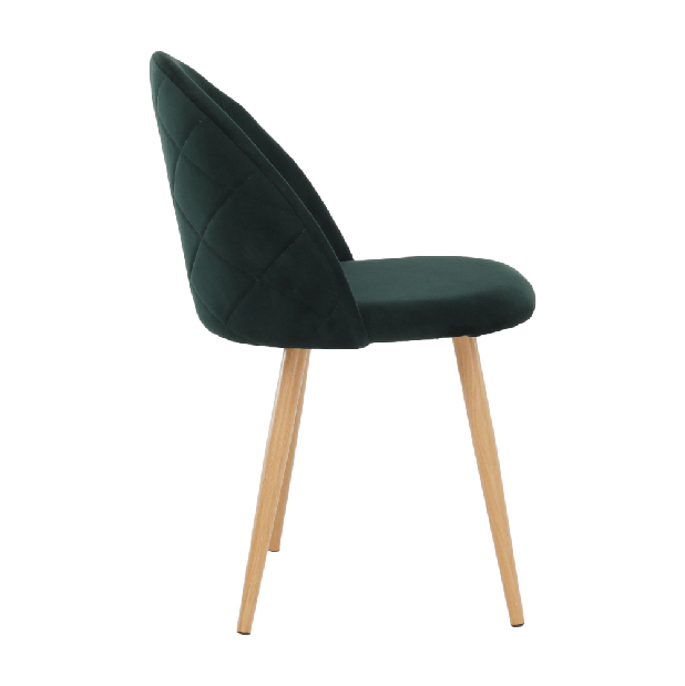 Jedálenská stolička Fluny (smaragdová)
