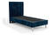 Čalúnená posteľ 90x200 cm Amby (modrá)