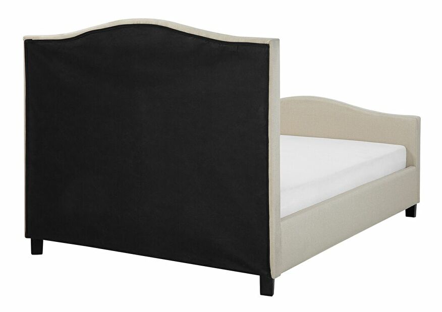Manželská posteľ 160 cm AURORA (s roštom) (béžová)