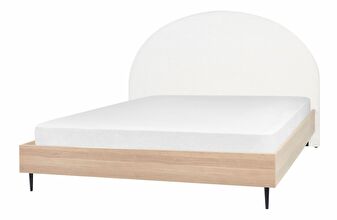 Manželská posteľ 180 cm Milza (biela)