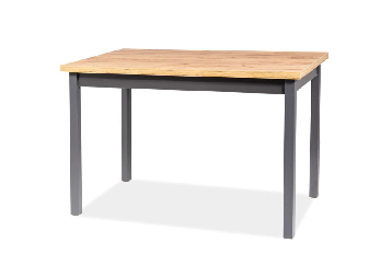 Jedálenský stôl 120 cm Alfred (craft zlatý + sivá) (pre 4 osoby)