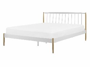 Manželská posteľ 140x200 cm Mares (biela)