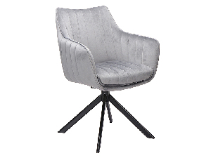 Jedálenská stolička Anastasia (sivá + čierna)