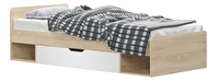 Jednolôžková posteľ 90 cm Thornham  1S/90 (s úl. priestorom) (biela)