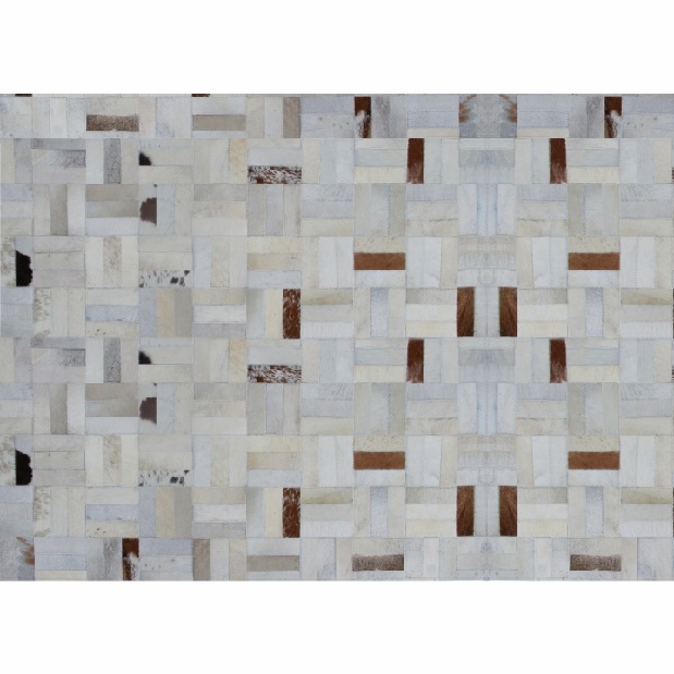 Kožený koberec TYP 01 (hovädzia koža + vzor patchwork)