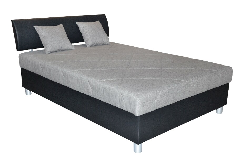 Manželská posteľ 140 cm Blanár Skate (čierna) (s roštom a matracom)