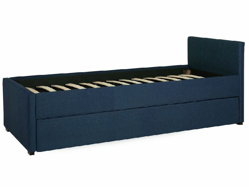 Rozkladacia posteľ 80 cm MERMAID (s roštom) (modrá)