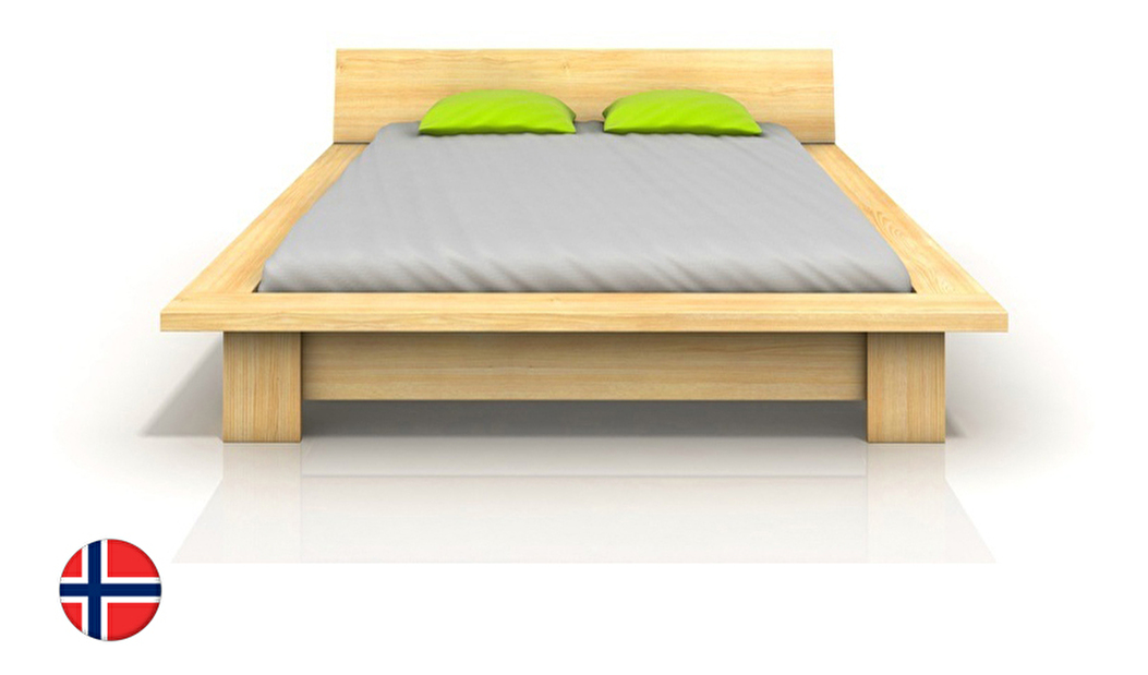 Manželská posteľ 160 cm Naturlig Boergund (borovica)