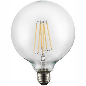 LED žiarovka Led bulb 10586 (nikel + priehľadná)