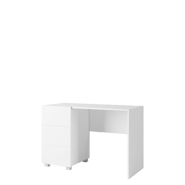 Písací stôl Mirjan Brenali Mirjan BR08 (biela + lesk biely)