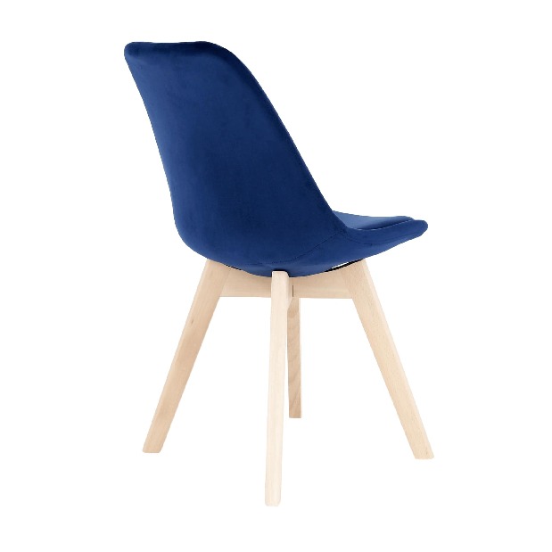 Jedálenská stolička Blanche (modrá + buk)