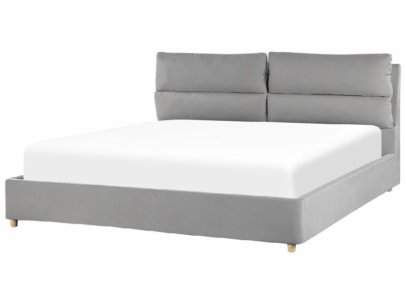 Manželská posteľ 180 cm Batil (sivá) (s roštom) (s úl. priestorom)