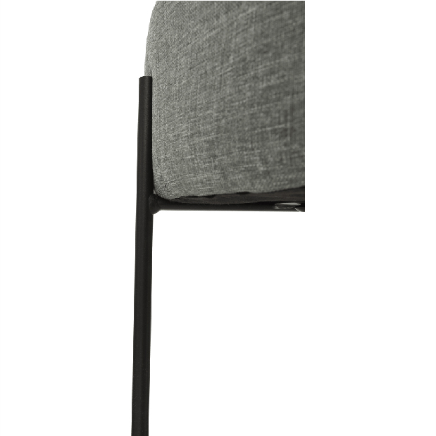 Dizajnová taburetka Matry (sivá + čierna)