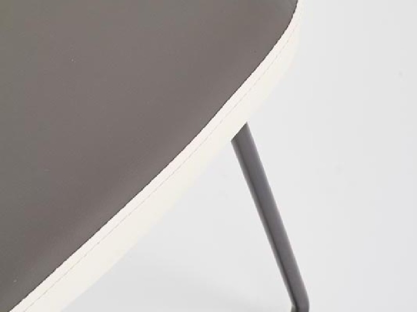 Jedálenská stolička Kulla (biela + sivá)
