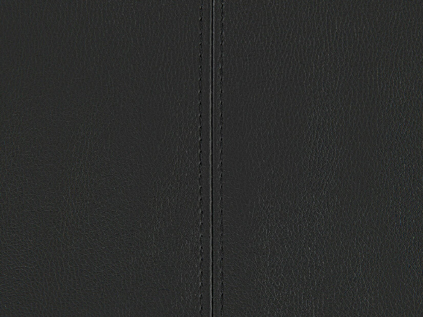 Pohovka dvojsedačka Barnet (syntetická koža) (čierna)
