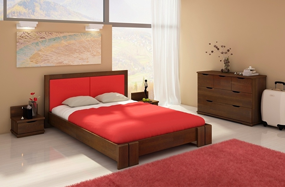 Manželská posteľ 200 cm Naturlig Manglerud (borovica)