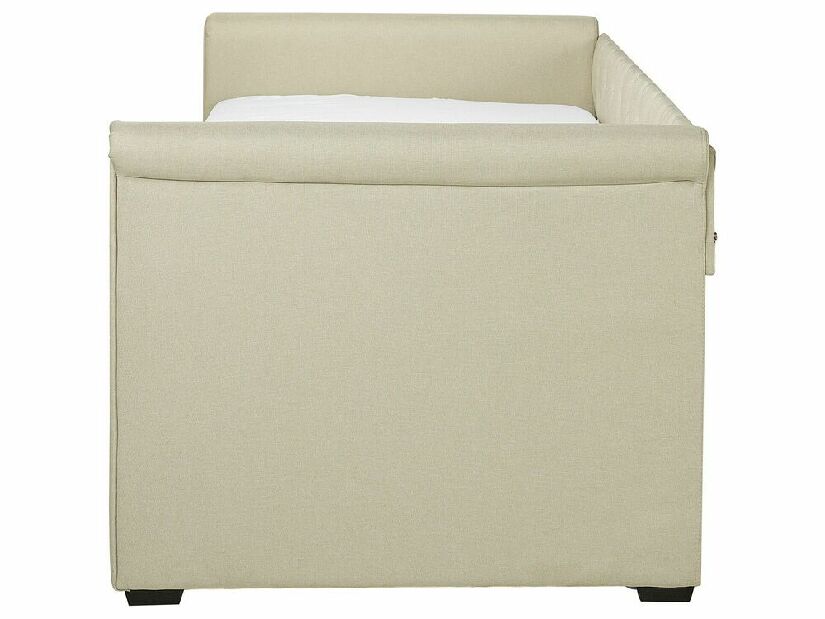 Rozkladacia posteľ 80 cm LISABON (s roštom) (béžová)