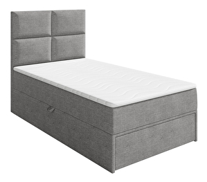 Jednolôžková posteľ 100 Mirjan Hills 1 (sivá ) (s roštom, matracom a úl. priestorom)
