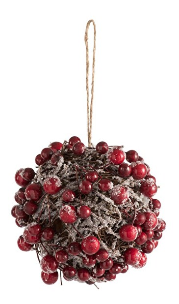Dekoratívny predmet Jolipa Vianočná dekorácia Nordic Bliss (12x12x12cm) (Červená)