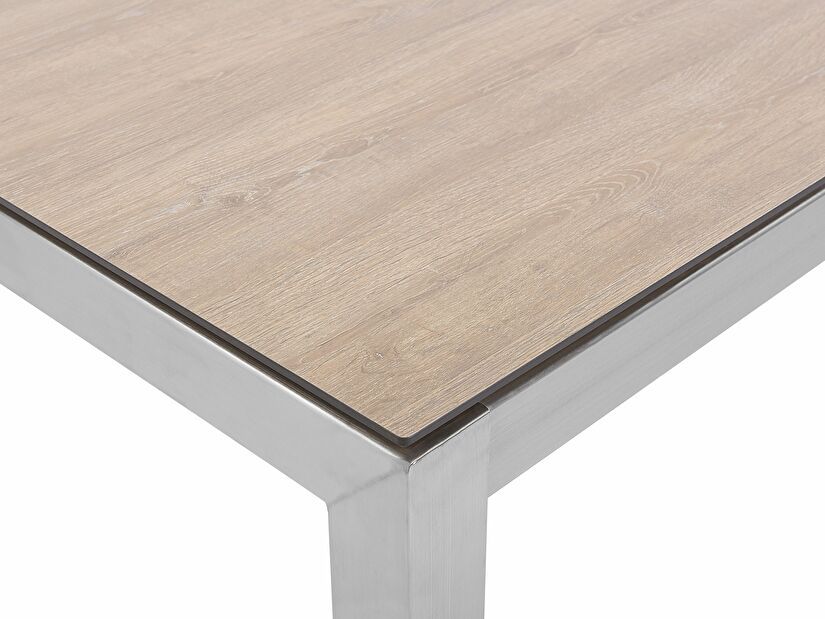 Záhradný stôl GROSSO 180 (hnedá) (svetlé drevo) (pre 6 osôb)