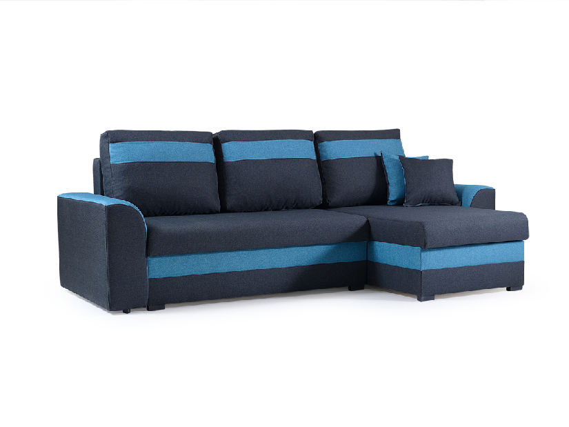Rohová sedačka Maxtom (tmavomodrá + modrá) (P) *výpredaj