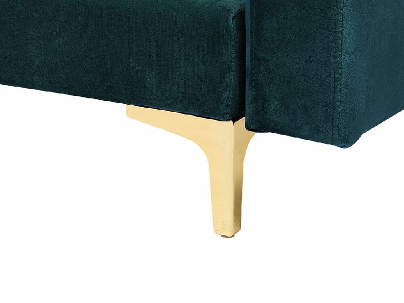 Rohová sedačka Aberlady 4 (smaragdová) (s taburetkou) (L)