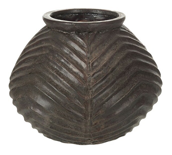 Dekoračná váza Jolipa (25x25x19cm) (Hnedá)