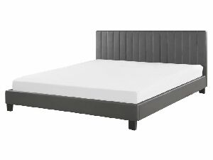 Manželská posteľ 160 cm PARASO (sivá) (s roštom)