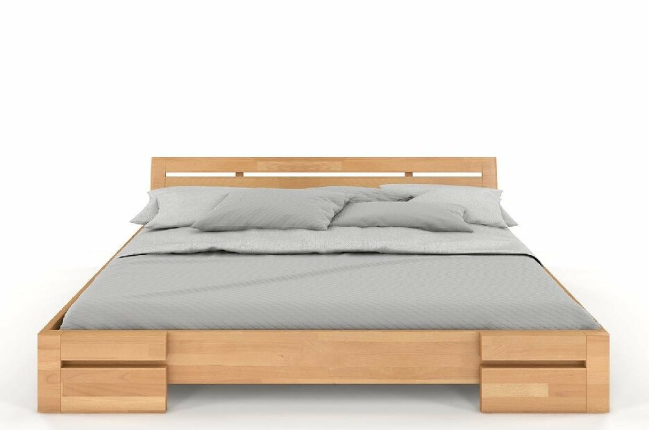 Manželská posteľ 200 cm Naturlig Bokeskogen (buk)