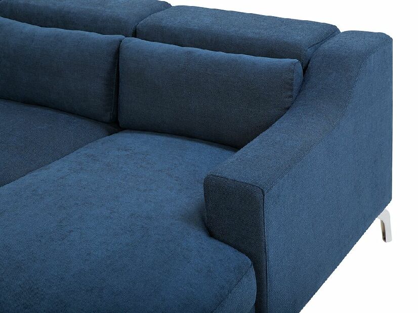 Rohová sedačka Guderup (modrá) (P)