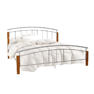 Manželská posteľ 140 cm Malbrua (s roštom)