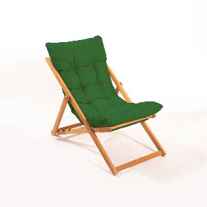 Záhradná stolička Myla (zelená + prírodná)