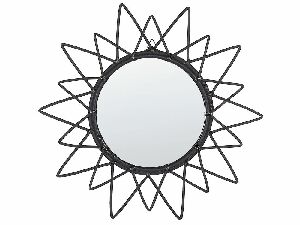 Nástenné zrkadlo Alfonso (čierna)