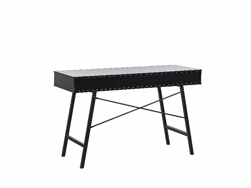 Písací stôl CLARIUM (čierna + svetlé drevo)