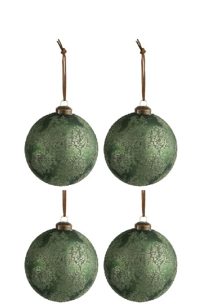 Dekoratívny predmet Jolipa Vianočná dekorácia Army Autumn (10x10x10cm) (Zelená)
