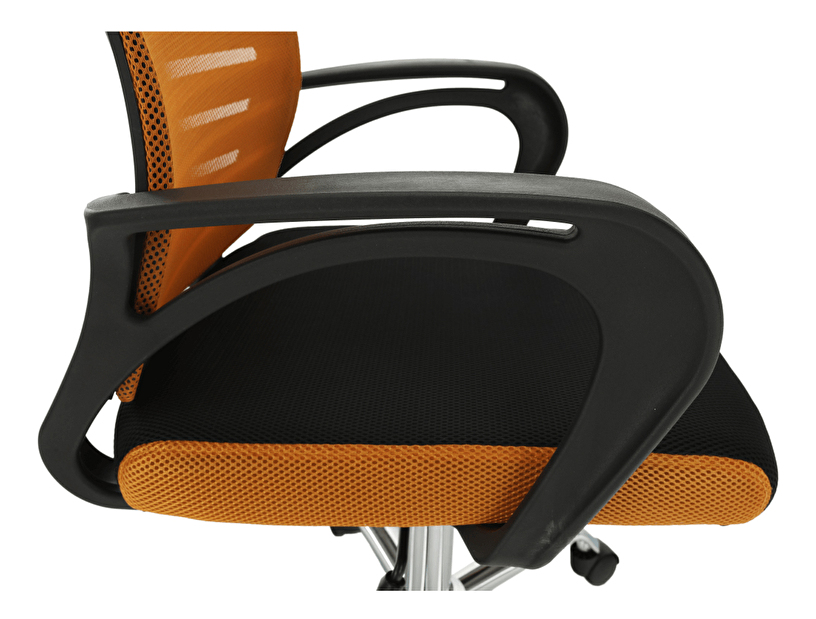 Kancelárska stolička Lisabolla (oranžová + čierna)