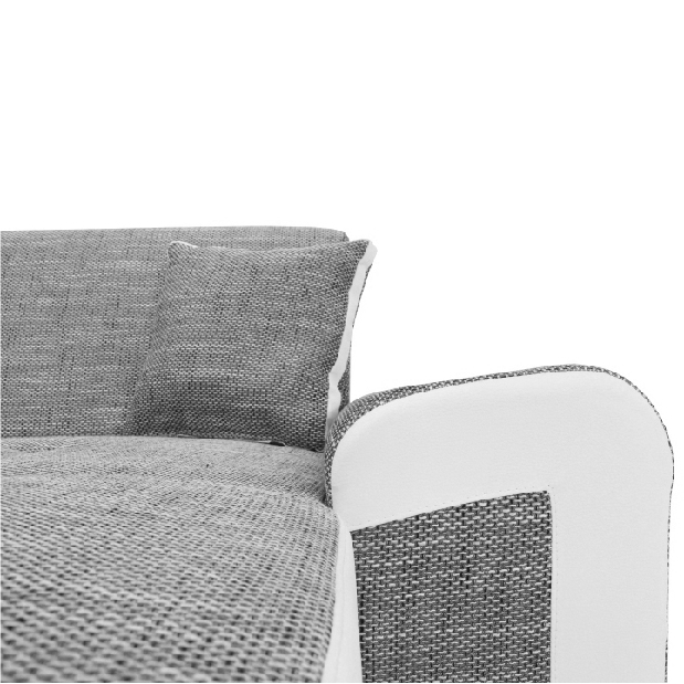 Rohová sedačka Pinia (sivá + biela) (P)