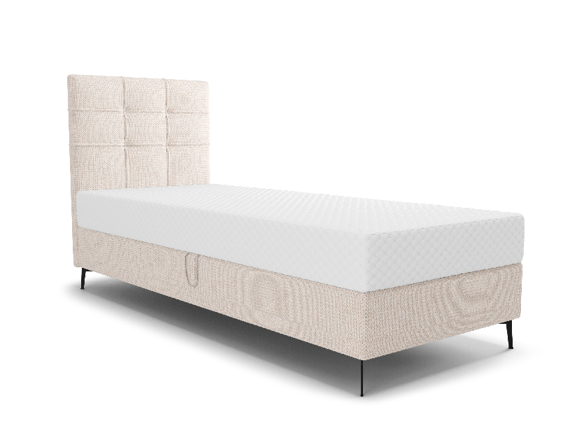 Jednolôžková posteľ 80 cm Infernus Comfort (béžová) (s roštom, bez úl. priestoru)