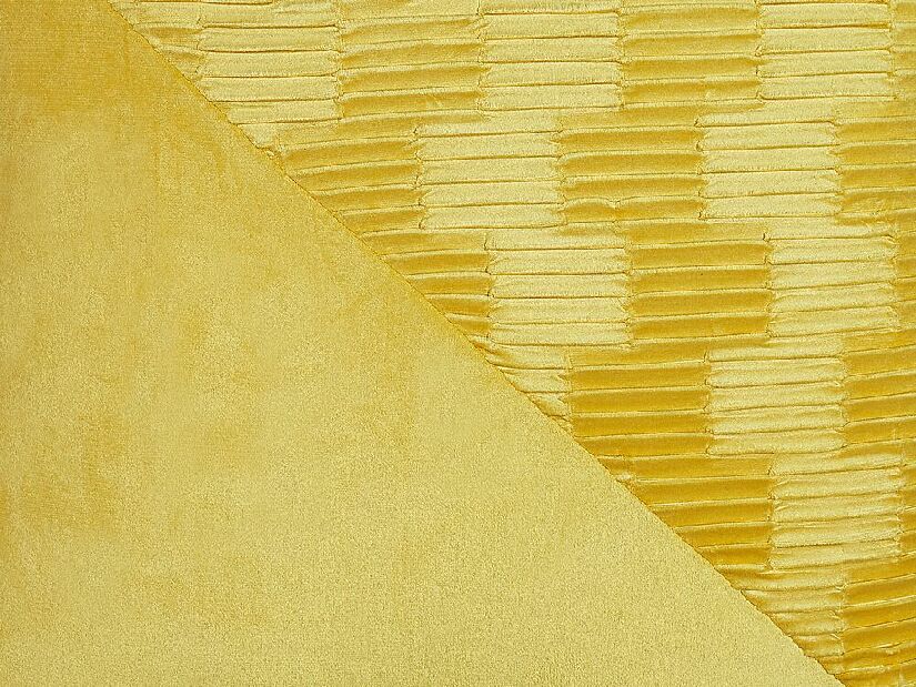 Sada 2 ozdobných vankúšov 45 x 45 cm Origa (žltá)