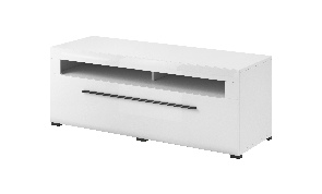TV stolík Tashia Typ 40 (biela + vysoký lesk biely)