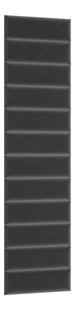 Set 12 čalúnených panelov Quadra 50x240 cm (tmavosivá)