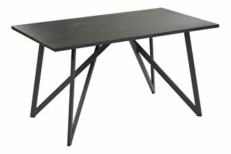 Jedálenský stôl Adanna (čierna) (pre 4 osoby)