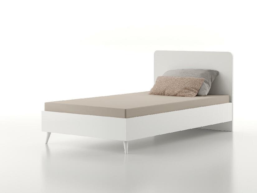 Jednolôžková posteľ 90 cm Larissa 107 (biela)