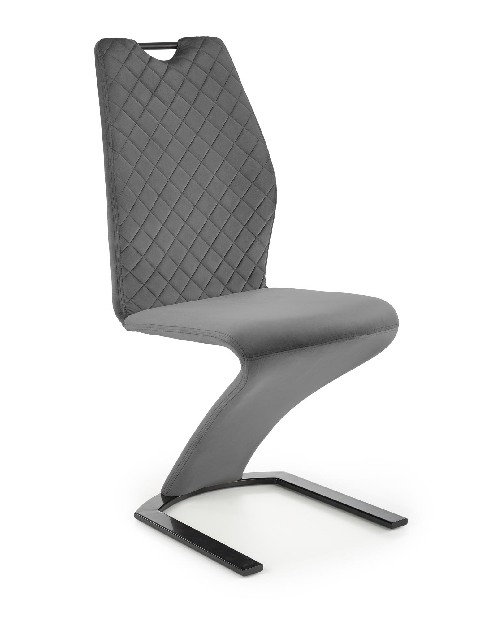 Jedálenská stolička Kerga (sivá + čierna)