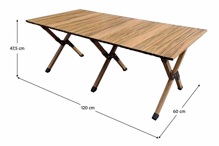 Kempingový stôl ARTHUR (hnedá)