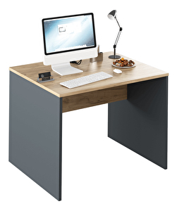 Písací stôl Hamila NEW TYP 12 (grafit + dub artisan)