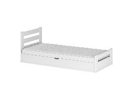 Detská posteľ 90 x 190 cm Nia (s roštom a úl. priestorom) (biela)
