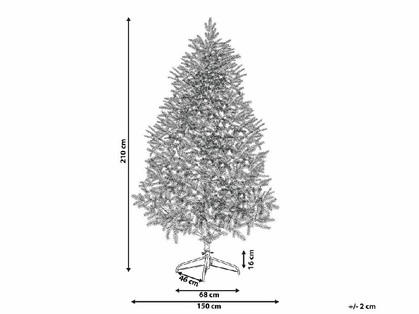 Vianočný stromček 210 cm Fergus (modrá)