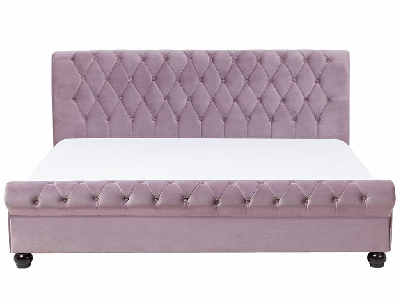 Manželská posteľ 180 cm ARCHON (s roštom) (ružová)