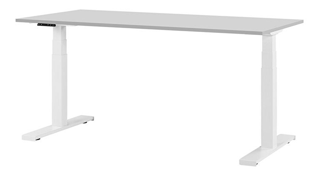 Písací stôl DESIRA II (180x80 cm) (sivá) (el. nastaviteľný)